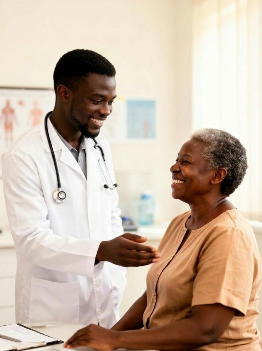 Doctor consulting with patient